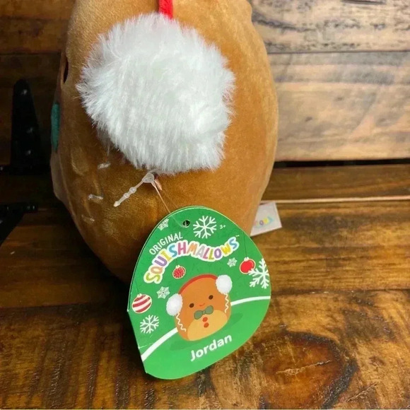 Squishmallows 8" Jordan the Gingerbread Boy with Earmuffs - Picture 2 of 8